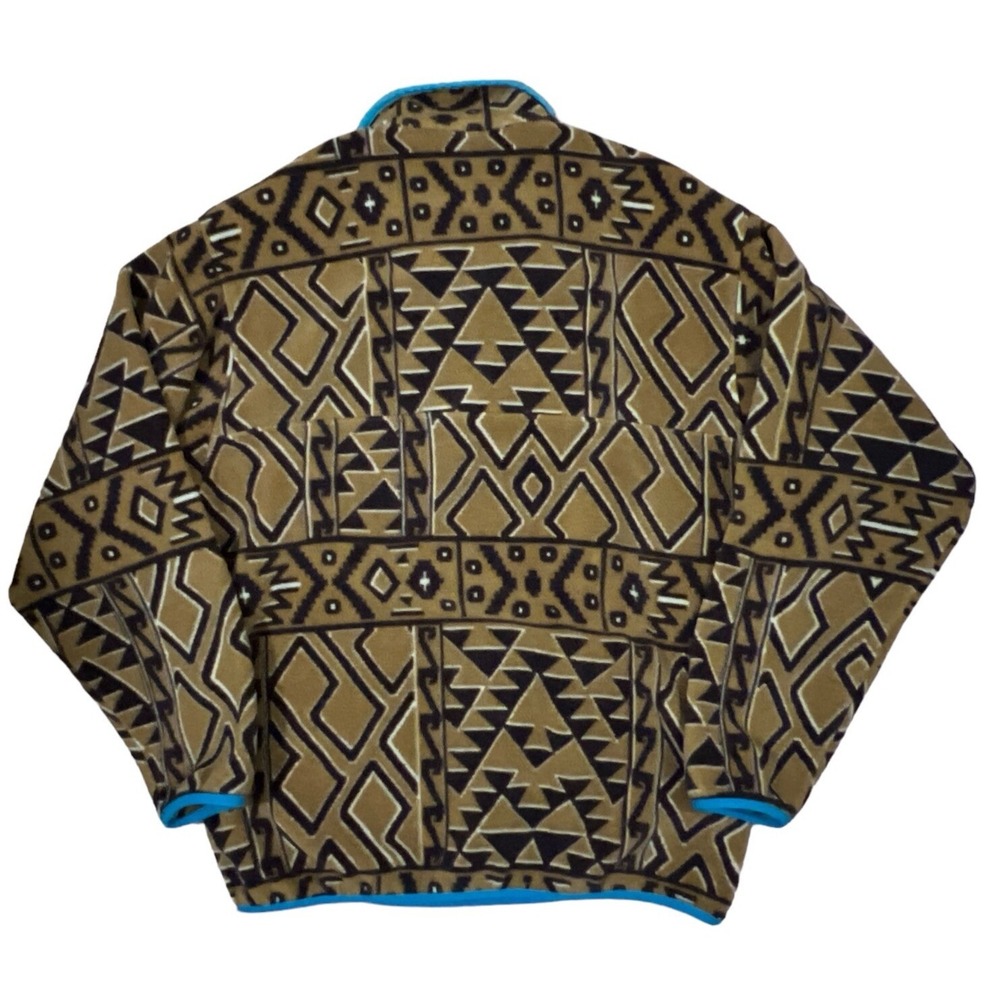 Patagonia Synchilla Snap‎ T Aztec Tribal Fleece Pullover Jacket MEDIUM - Picture 6 of 6